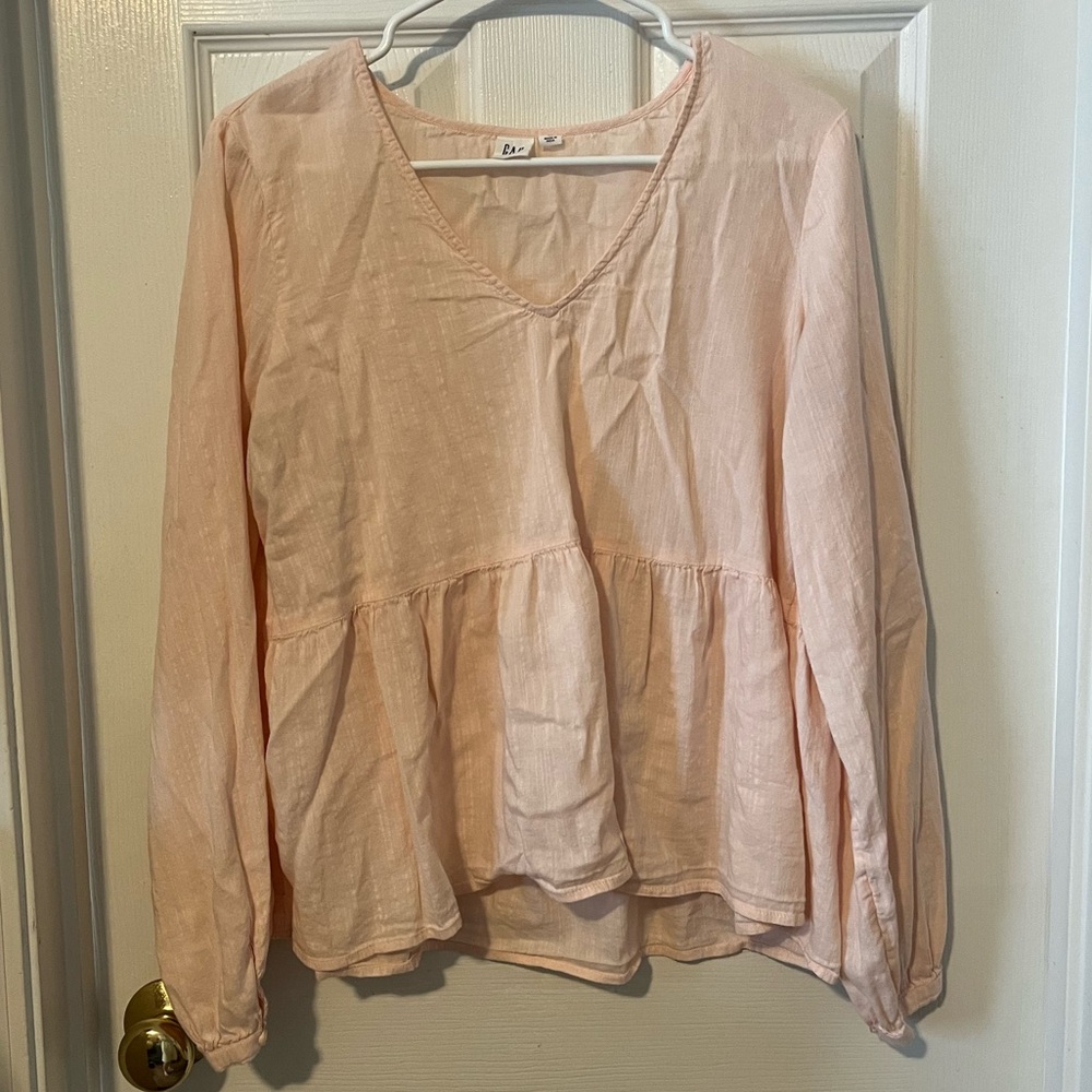 GAP Women's Peach Blouse - Picture 2 of 5